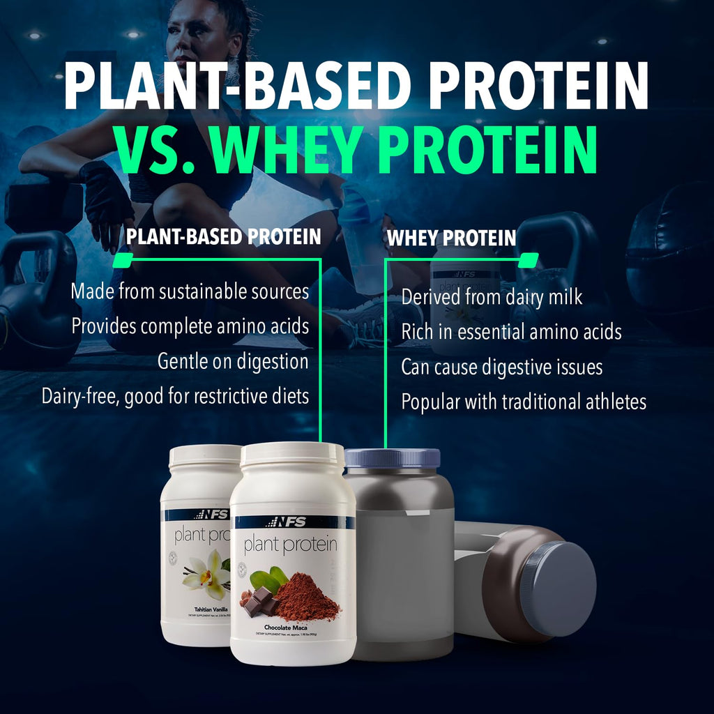 NF Sports All-Natural Plant-Based Protein Powder Chocolate Maca - 28 Servings - image 4