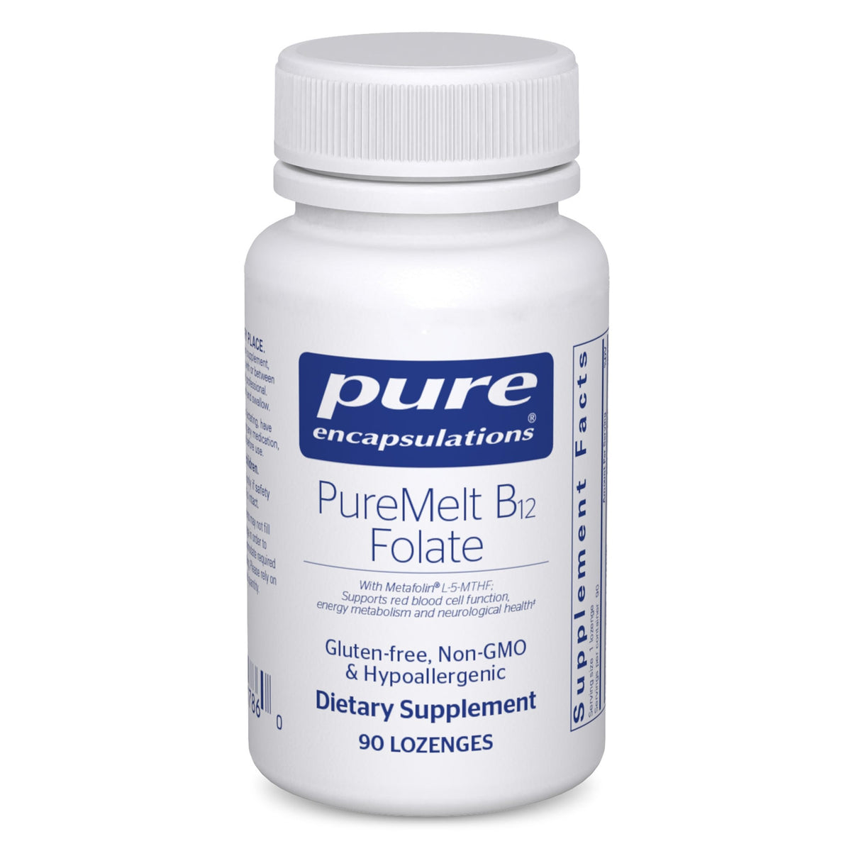 Pure Encapsulations PureMelt B12 Folate - 90 Lozenges