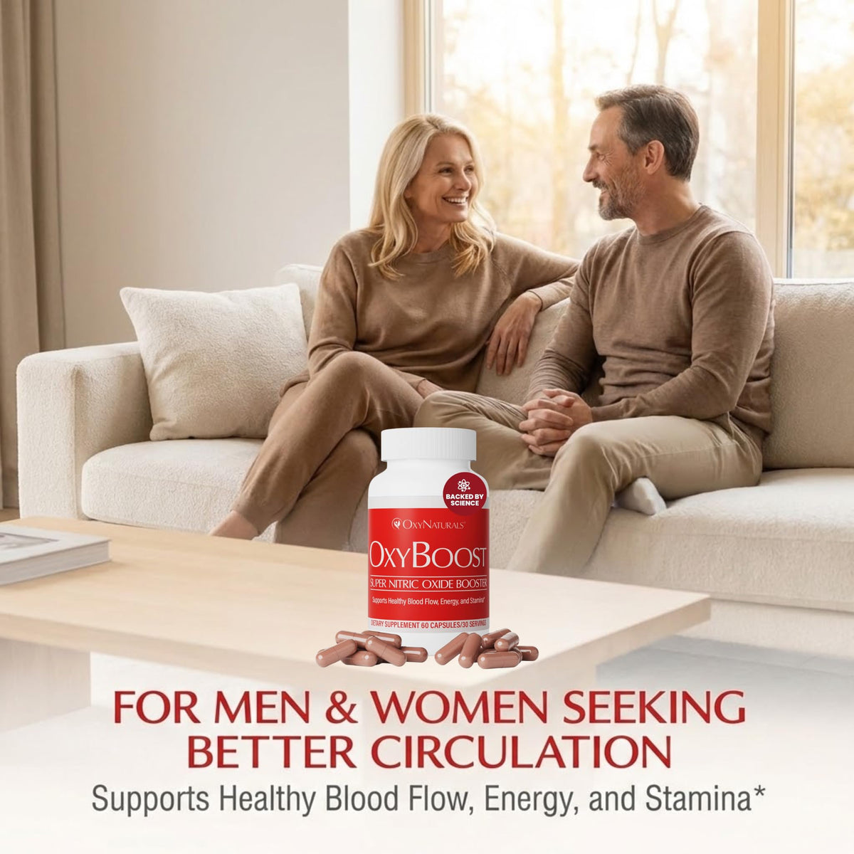 OxyNaturals OxyBoost Nitric Oxide Supplement - 180 Capsules - image 3