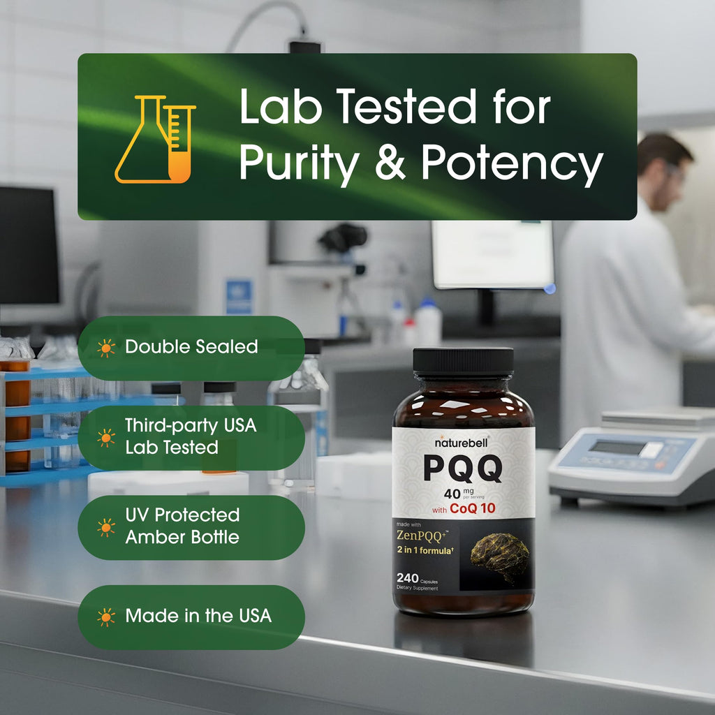 NatureBell PQQ 40mg with CoQ10 10mg - 240 Capsules - image 5