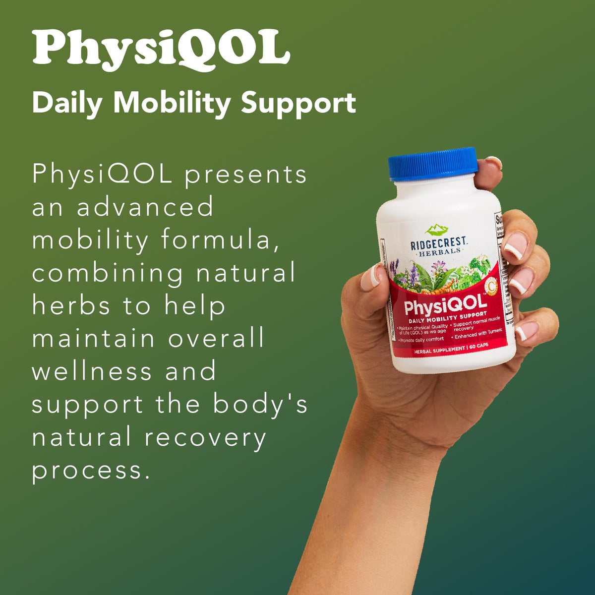 RidgeCrest Herbals PhysiQOL Turmeric Boswellia Joint Comfort - 60 Capsules - image 5