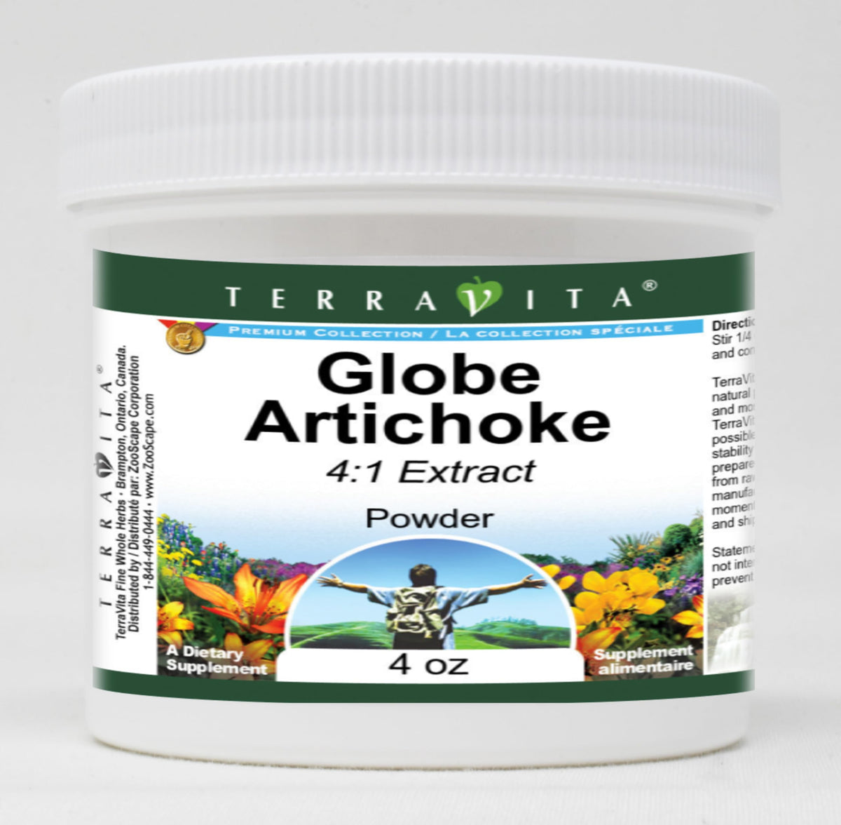 Terravita Globe Artichoke 4:1 Powder (4 oz, ZIN: 520259)