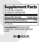 10X Health Vitamin C 1000mg - 120 Capsules - image 7