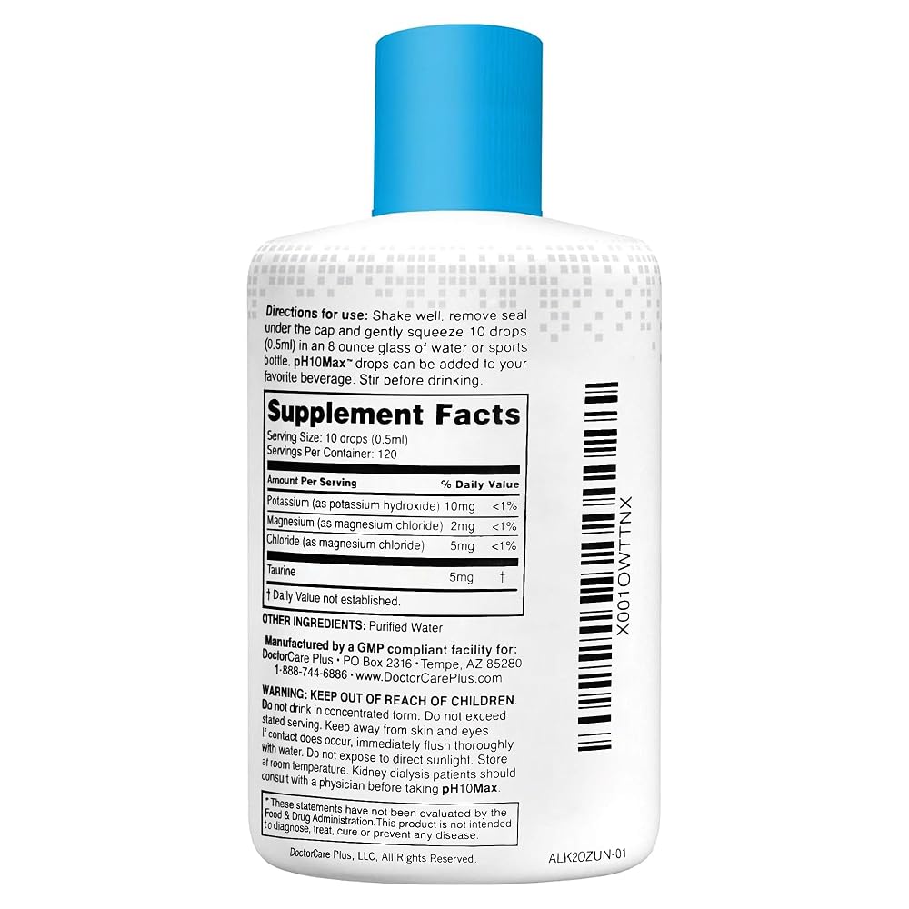 DoctorCare Plus pH Alkaline Water Drops Unflavored - 2 Fl Oz - image 2