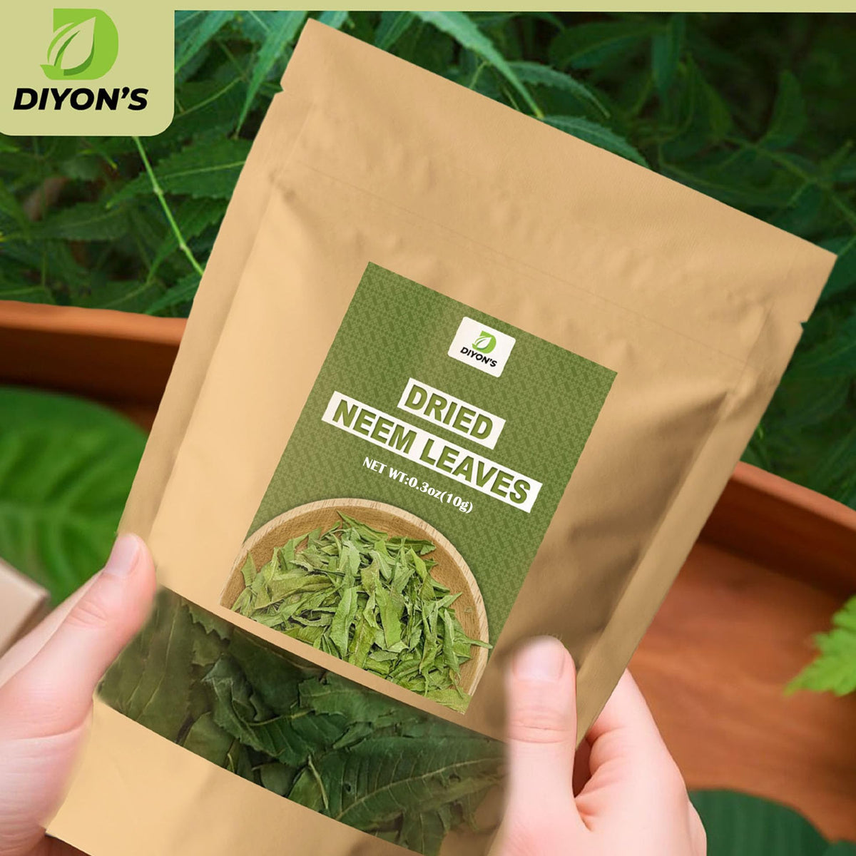Diyon's Whole Dried Neem Leaves - 10 g - image 2