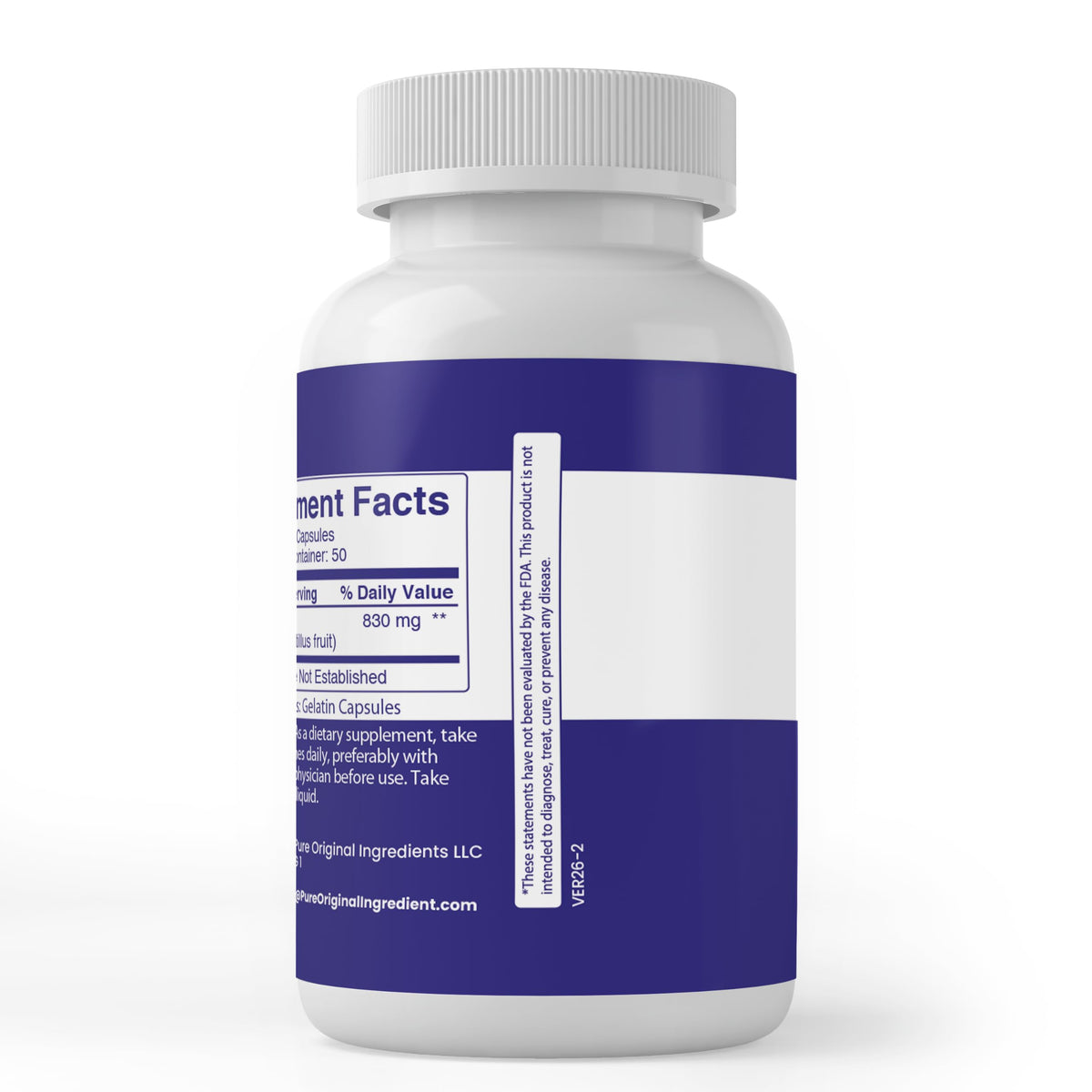 PURE ORIGINAL INGREDIENTS Bilberry Extract - 100 Capsules - image 3
