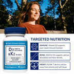 The Vitamin Shoppe Vitamin D3 2500 IU & K2 90 MCG - 60 Capsules - image 6
