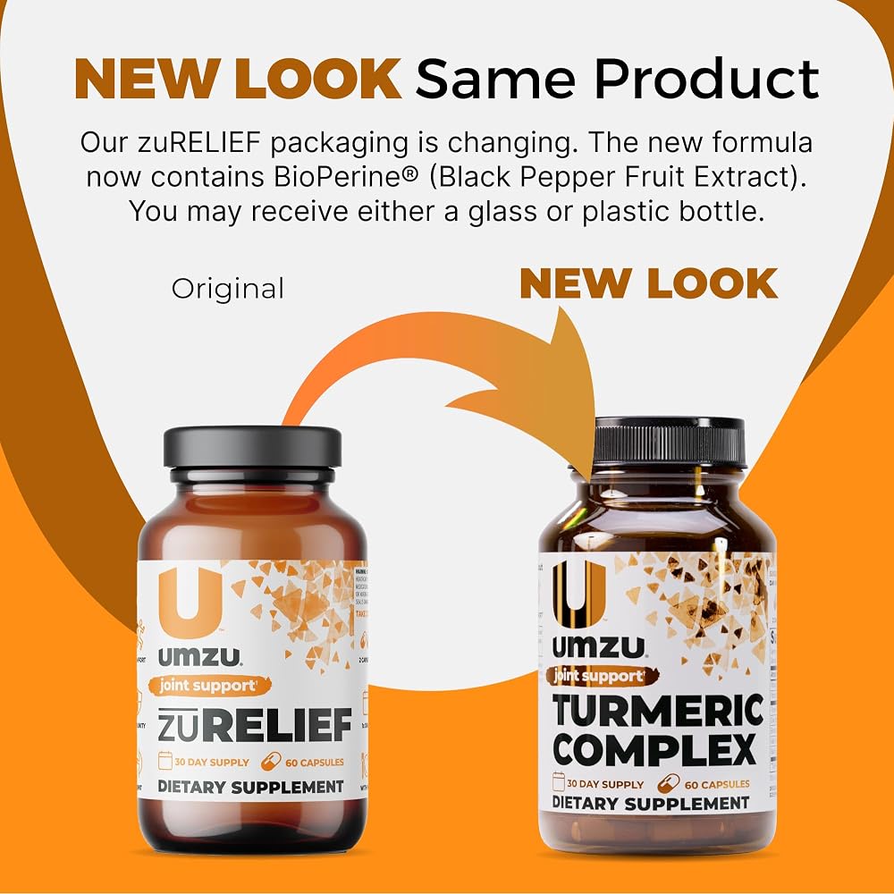 UMZU Turmeric Curcumin Supplement Joint Support - 30 Day Supply - image 9