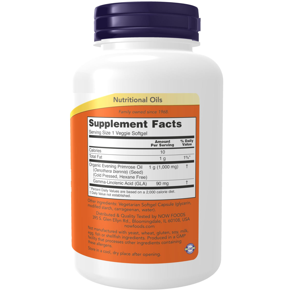 NOW Evening Primrose Oil 1000 mg with GLA - 90 Softgels - image 2