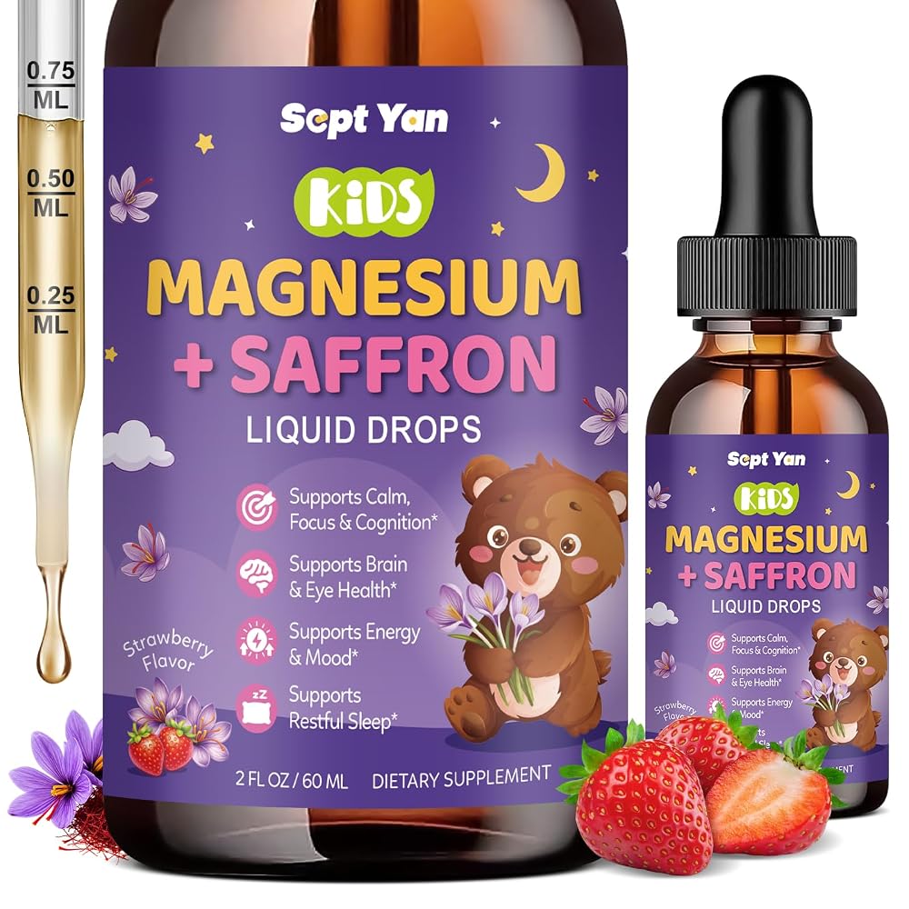 SEPT YAN Magnesium Glycinate Liquid Drops for Kids