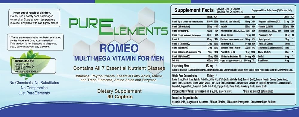 PurElements Romeo Multi Mega Vitamin for Men - 90 Capsules - image 3