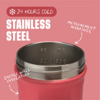 BlenderBottle Sport Flip Stainless Steel Shaker Bottle