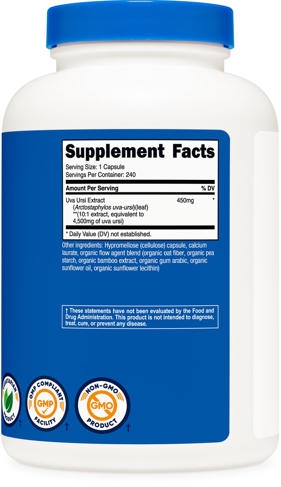Nutricost Uva Ursi Extract 450mg - 240 Capsules - image 5