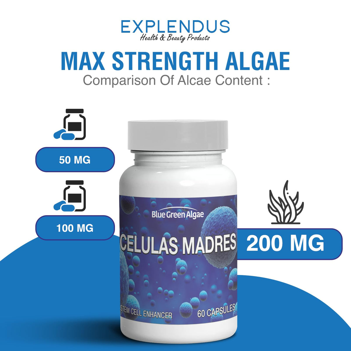 Generic Celulas Madres Stem Cell Supplement for Anti-Aging - 60 Capsules - image 4