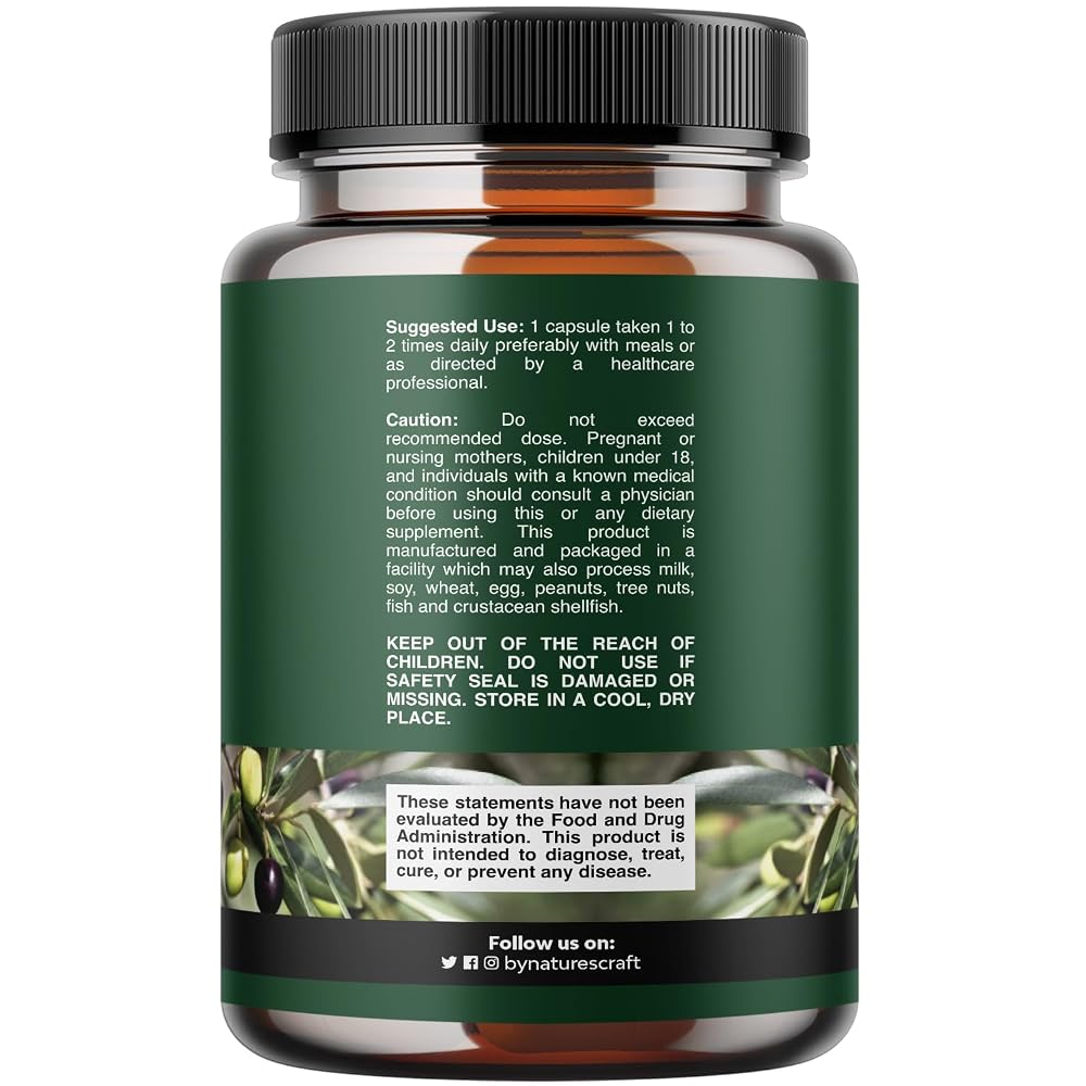 Natures Craft Potent Olive Leaf Extract Capsules