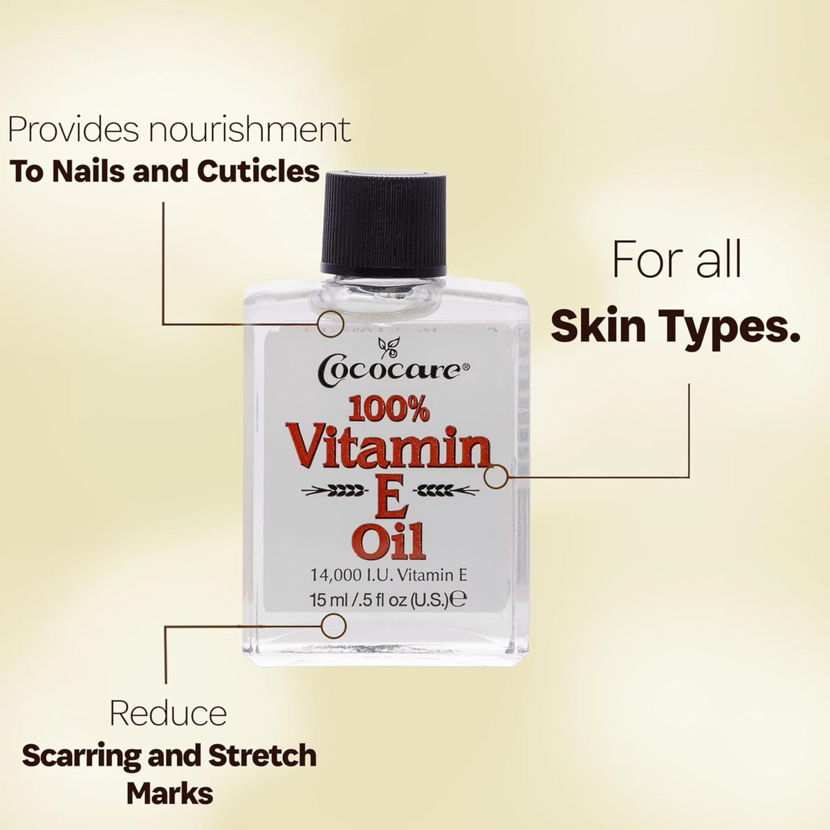 COCOCARE Vitamin E Oil 14000 IU Antioxidant - 2 x 0.5 fl oz - image 2