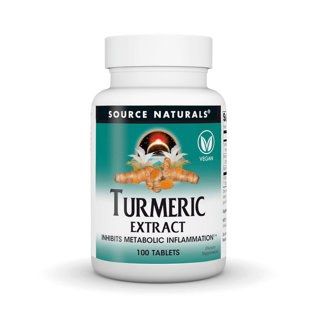 Source Naturals Turmeric Extract 95% Curcumin - 100 Tablets