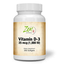 Zen Supplements Vitamin D-3 1000 IU - 250 Softgels
