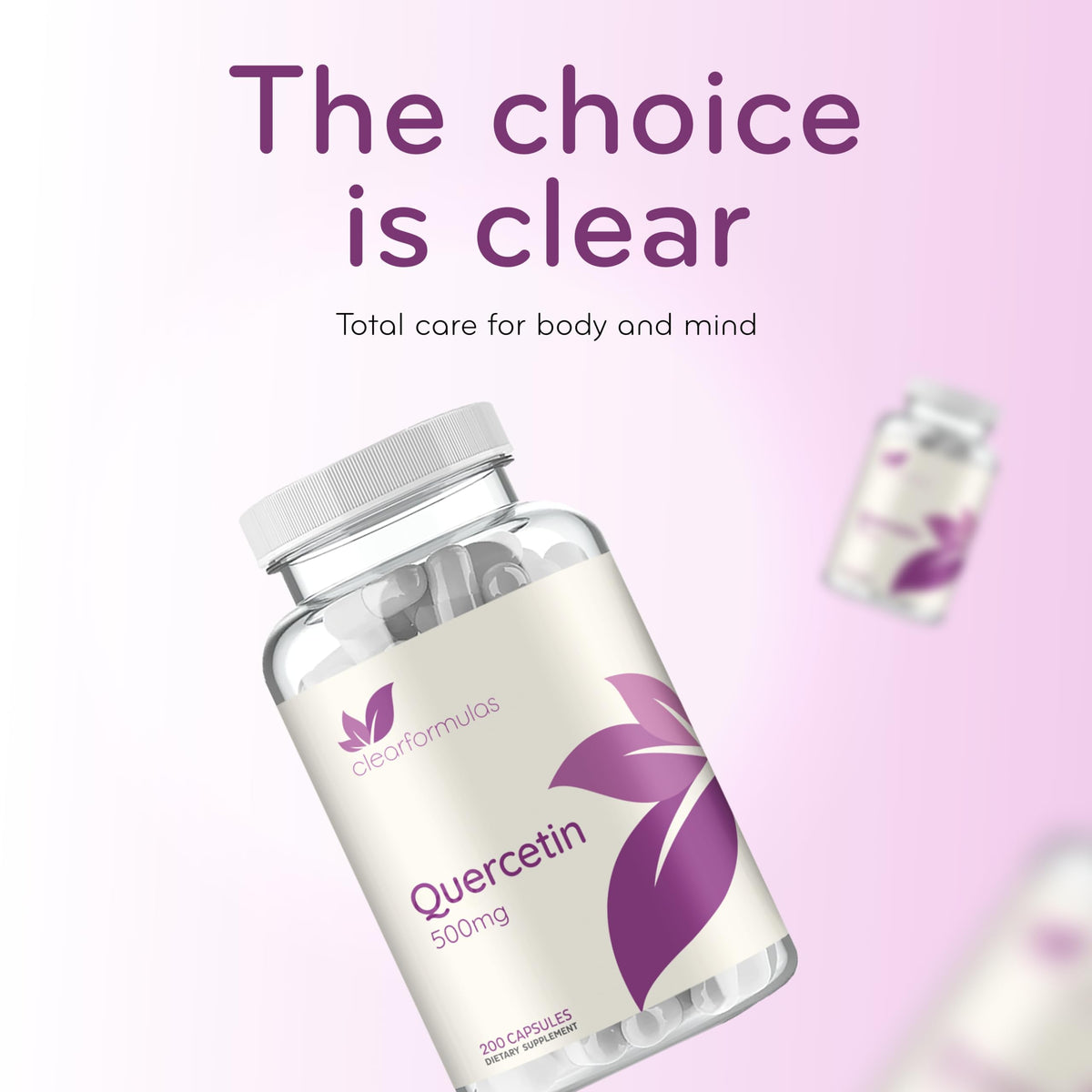 Clear Formulas Quercetin 500mg Capsules - 200 Servings - image 6