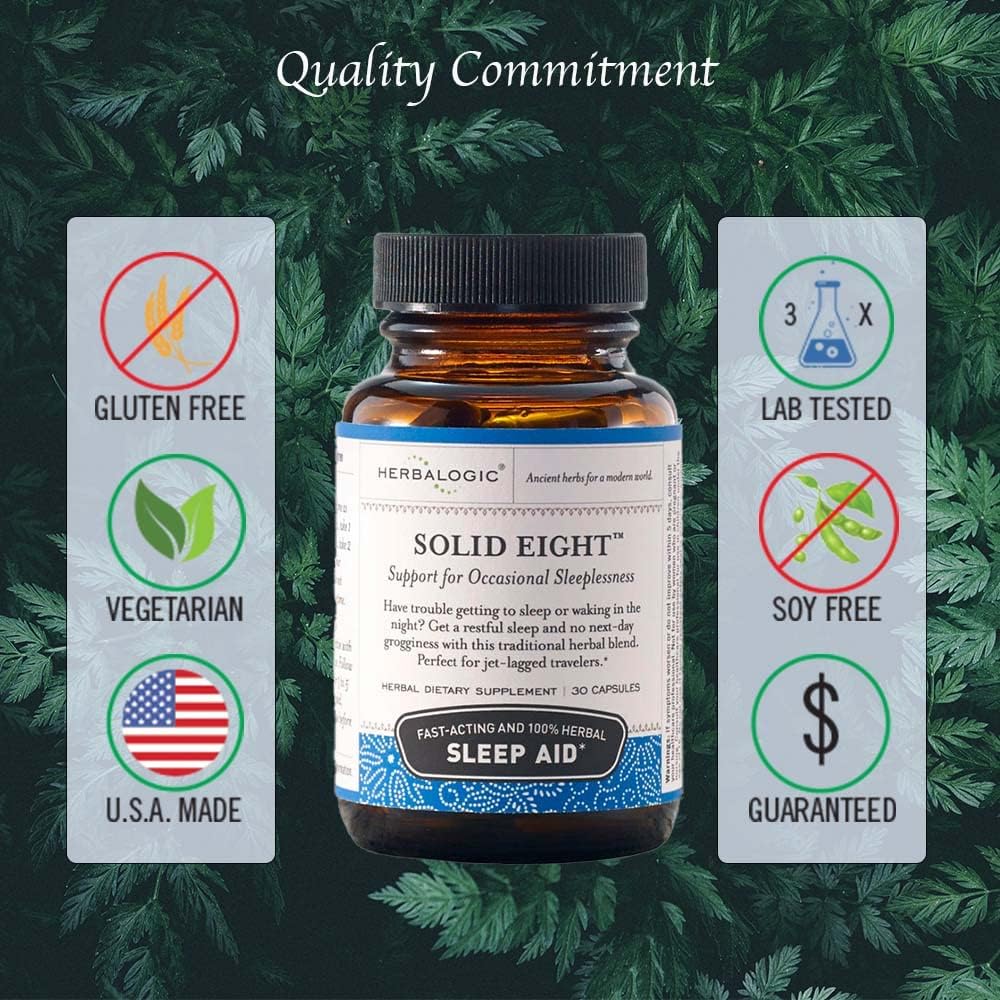 Herbalogic Solid Eight Herb Sleep Aid Capsules - 90 Capsules - image 3