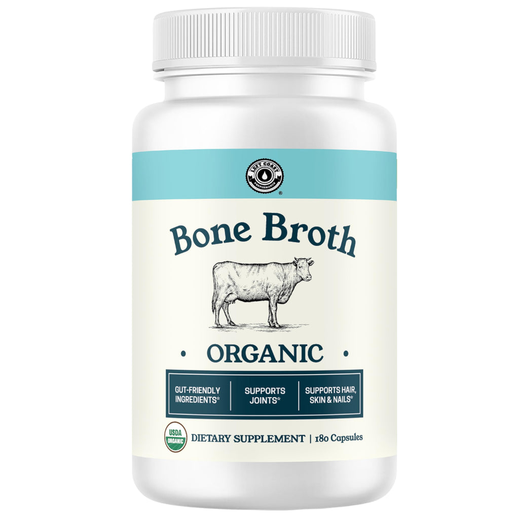 Left Coast Performance Grass-Fed Bone Broth Capsules - 180 Capsules