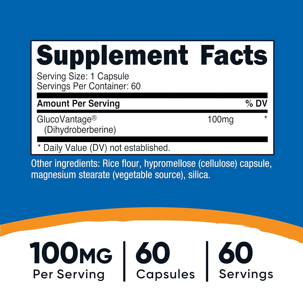 Nutricost Dihydroberberine 100mg - 60 Capsules - image 2