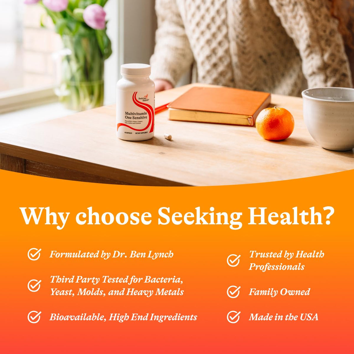 Seeking Health Multivitamin One Sensitive - 45 Vegetarian Capsules - image 6