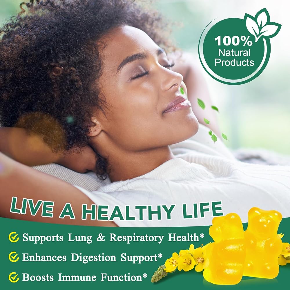 Ruduwu Mullein Gummies for Lung Detox