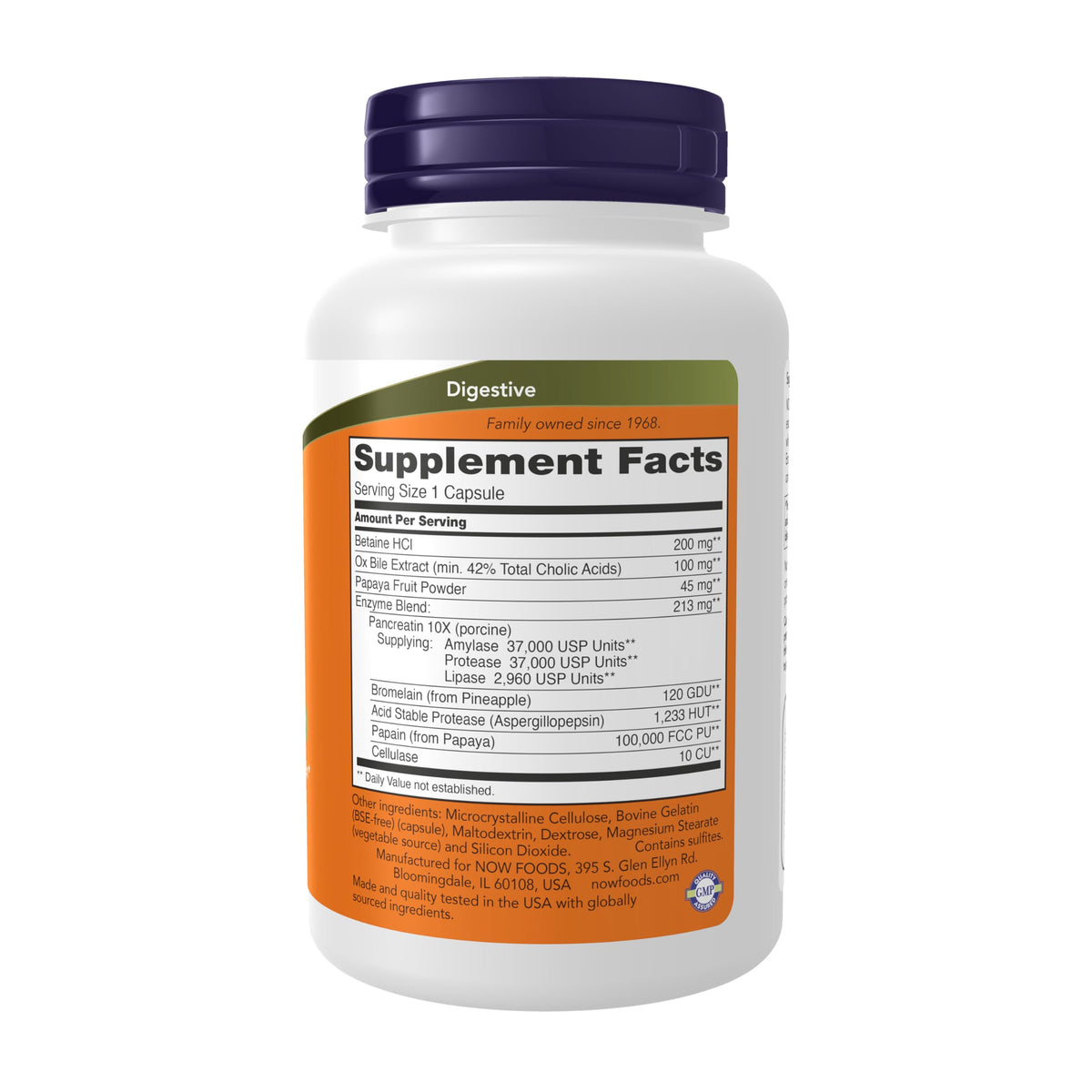 NOW Super Enzymes Bromelain Digestive Support - 90 Capsules - image 2