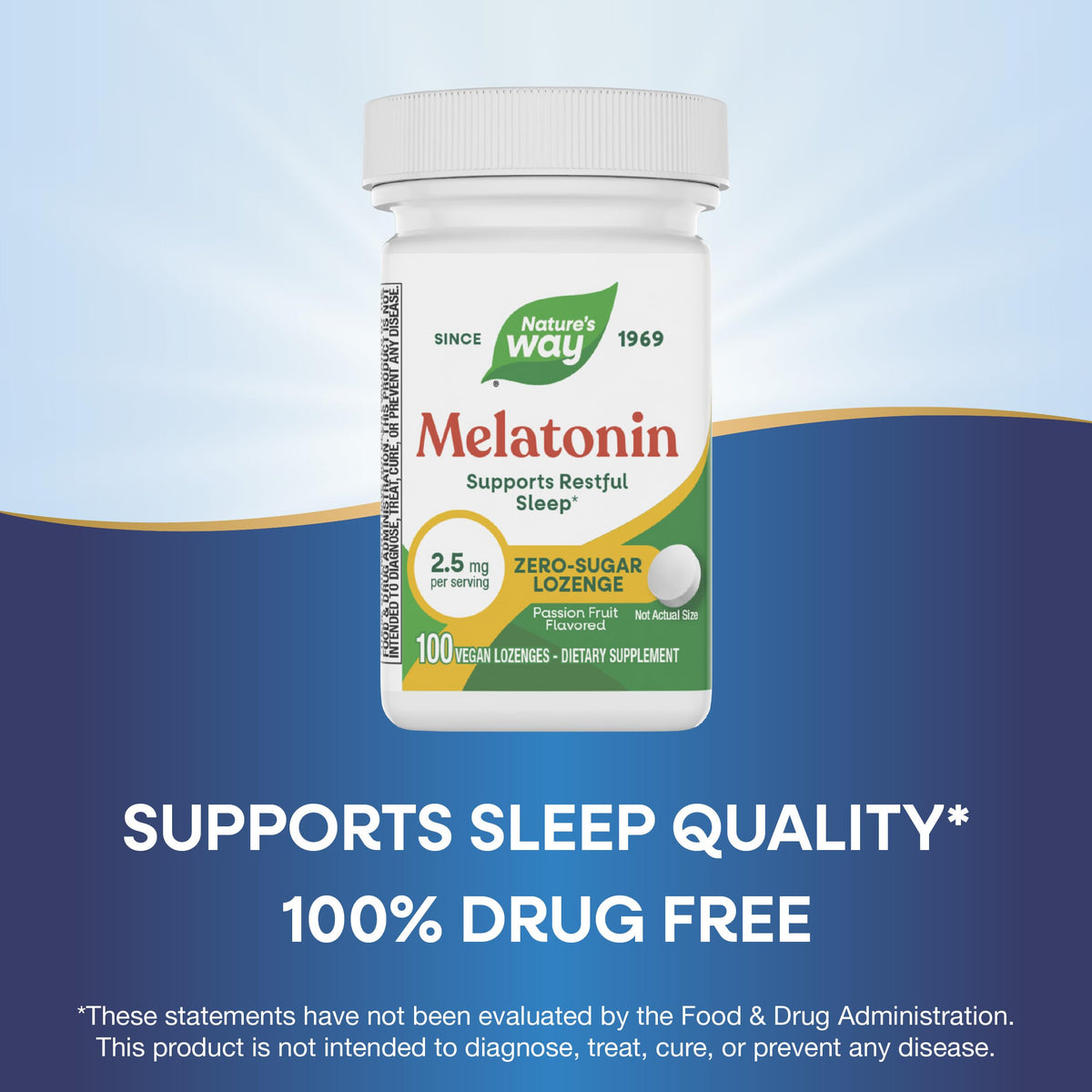 Nature's Way Melatonin 2.5 mg Sleep Support Lozenges - 100 Count - image 4