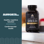 Ancient Nutrition Omegas Whole Body Omega 3-6-9 - 90 Capsules - image 3