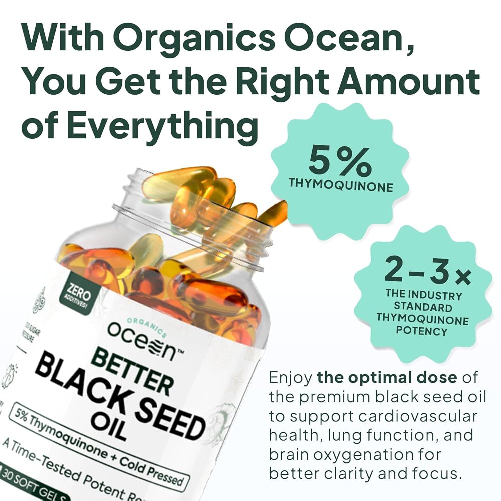 Organics Ocean Better Black Seed Oil Cold Pressed - Pure Nigella