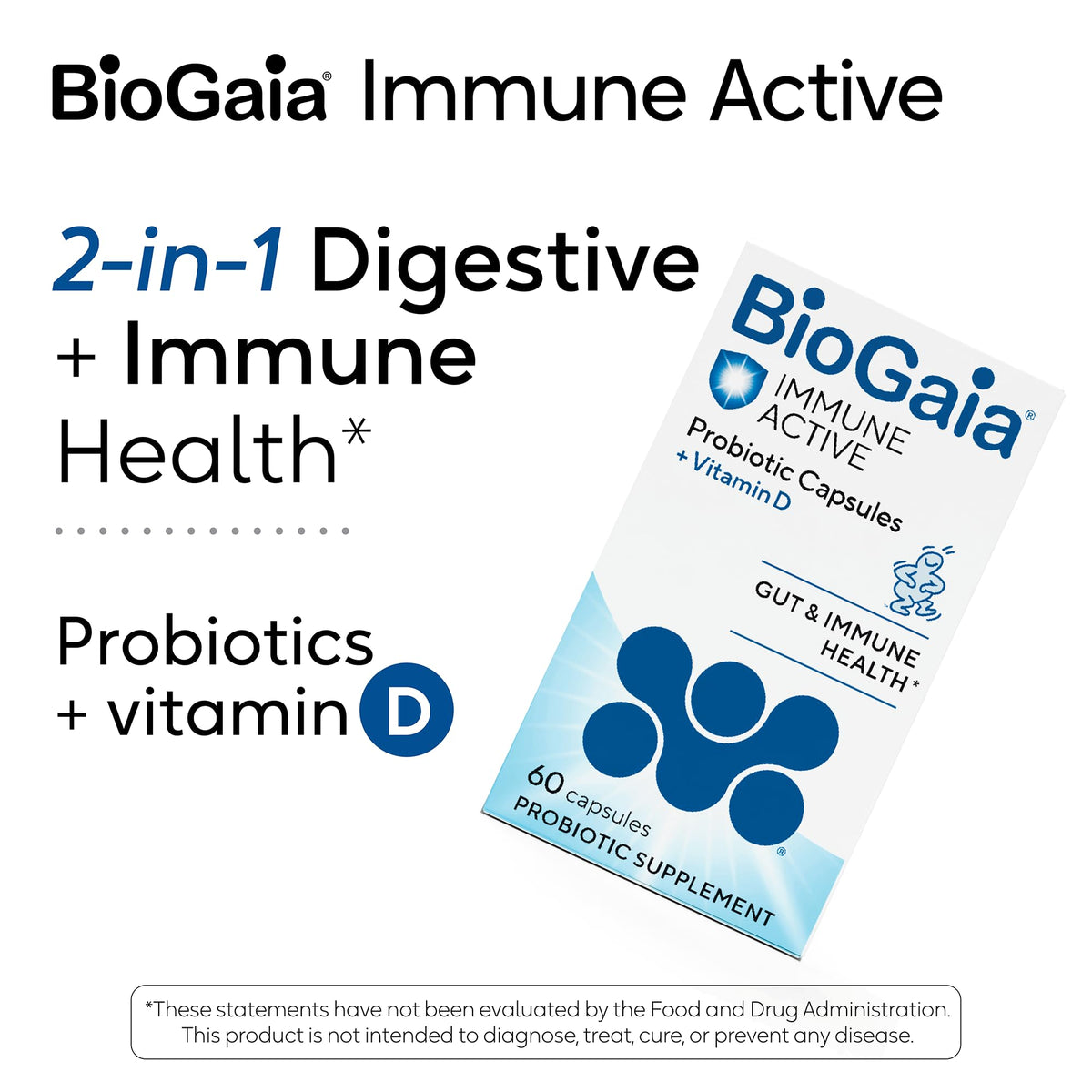 BioGaia Protectis Immune Active Probiotic with Vitamin D - 60 Capsules - image 3