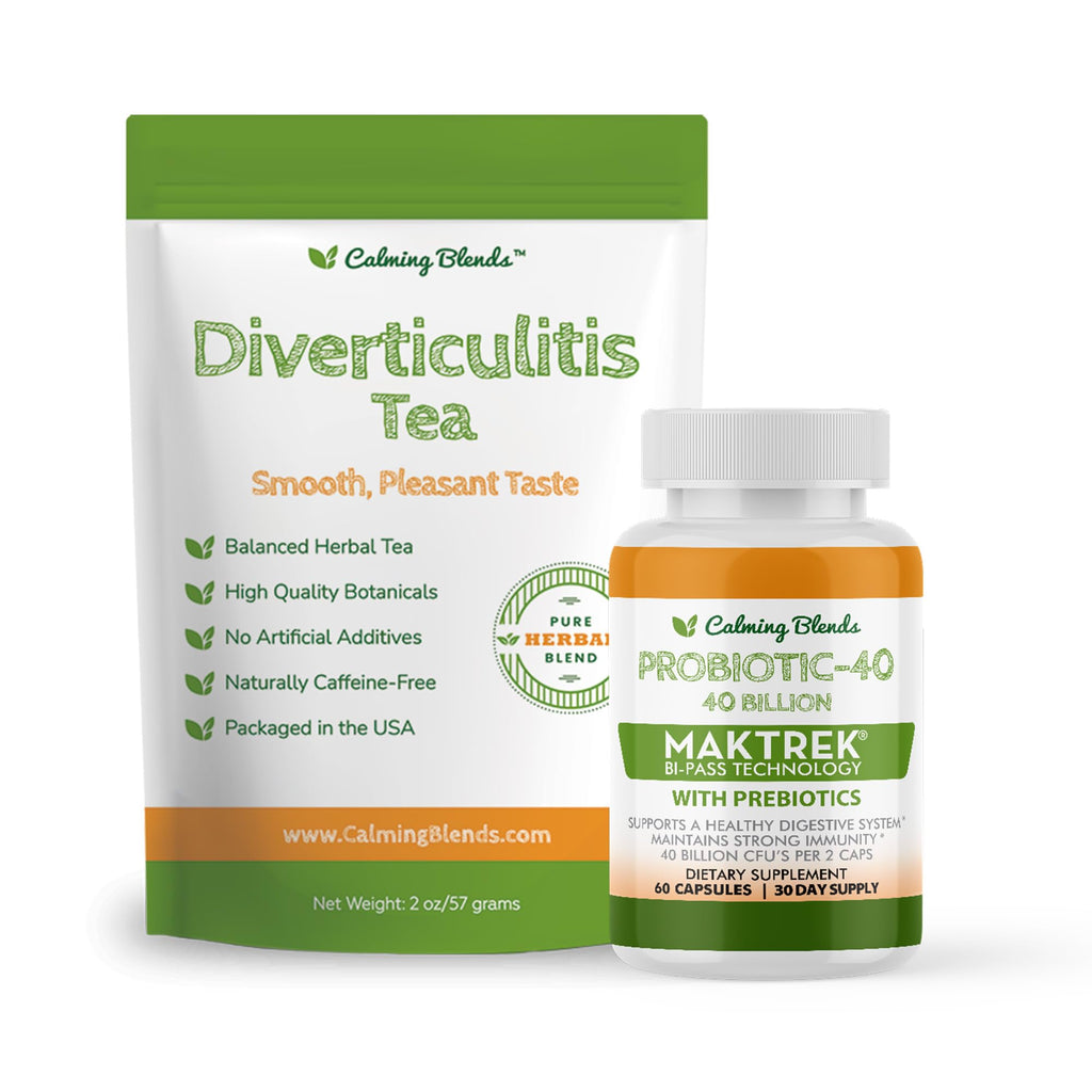 CALMING BLENDS Digestive Support Tea & Probiotic - 60 Capsules - image 9