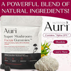 Auri Super Mushroom Focus Gummies with Lion's Mane - 60 Gummies - image 6