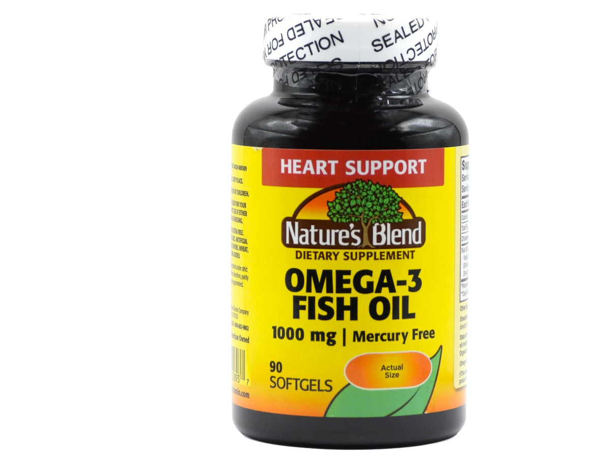 Nature's Blend Omega-3 Fish Oil 1000 mg - 90 Softgels