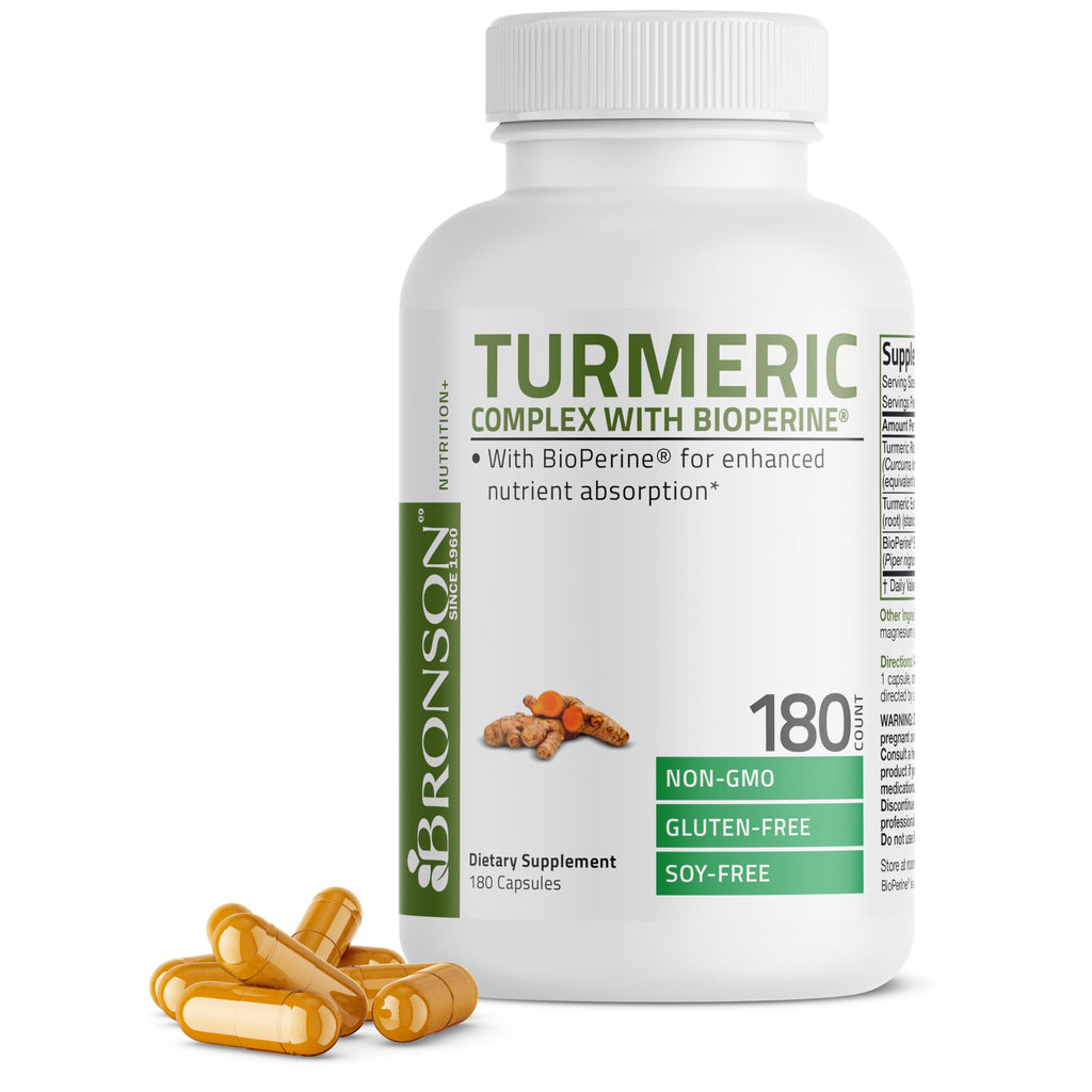 Bronson Turmeric Curcumin with BioPerine - High Potency Premium Joint