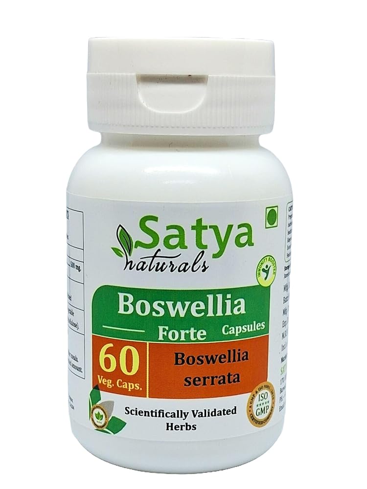 Satya Naturals Boswellia Forte Capsules 500 mg. 60 Veg. Capsule