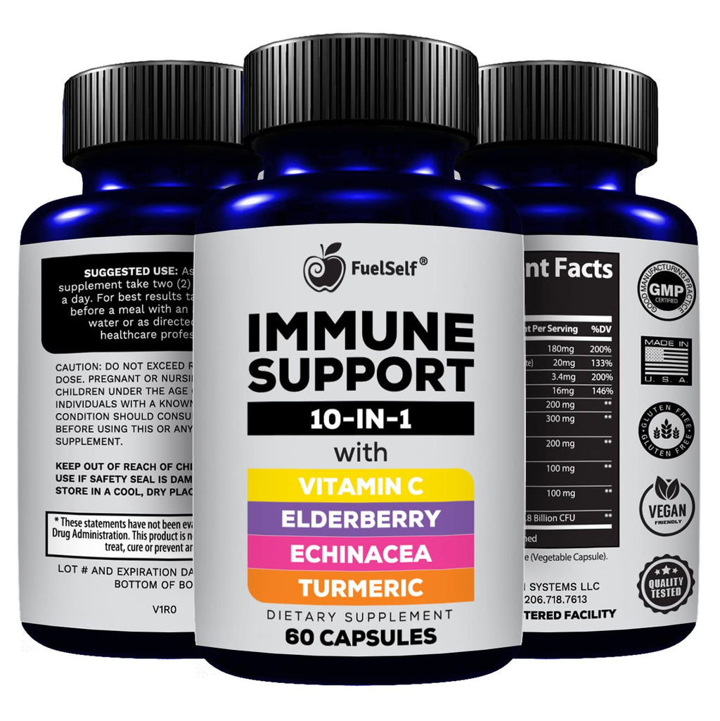 FuelSelf Immune Support Booster Supplement - 60 Capsules - image 4