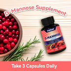 EAZGOO D-Mannose Capsules 5-in-1 Formula - D Mannose D 750 mg wiht