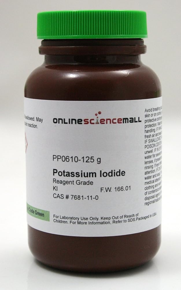 OnlineScienceMall Potassium Iodide Crystals Reagent Grade - 125g