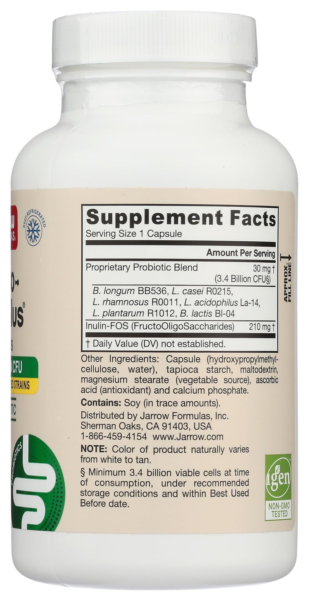 Jarrow Formulas Dophilus Plus FOS Probiotic - 300 Capsules - image 6