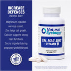 Natural Systems Calcium Magnesium Zinc Vitamin D - 60 Tablets - image 9