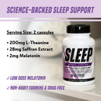 Outwork Nutrition Sleep Aid for Adults - 60 Vegetarian Capsules - image 5