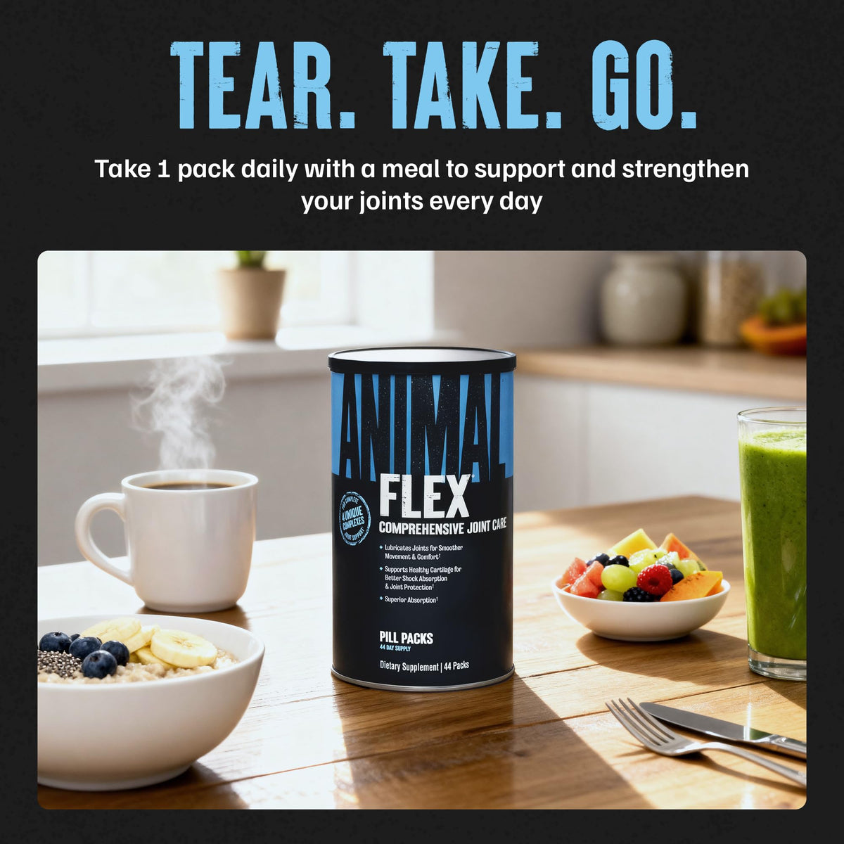 Animal Flex Joint Supplement for Defense, Repair, Rebuild - 44 Packs - image 4