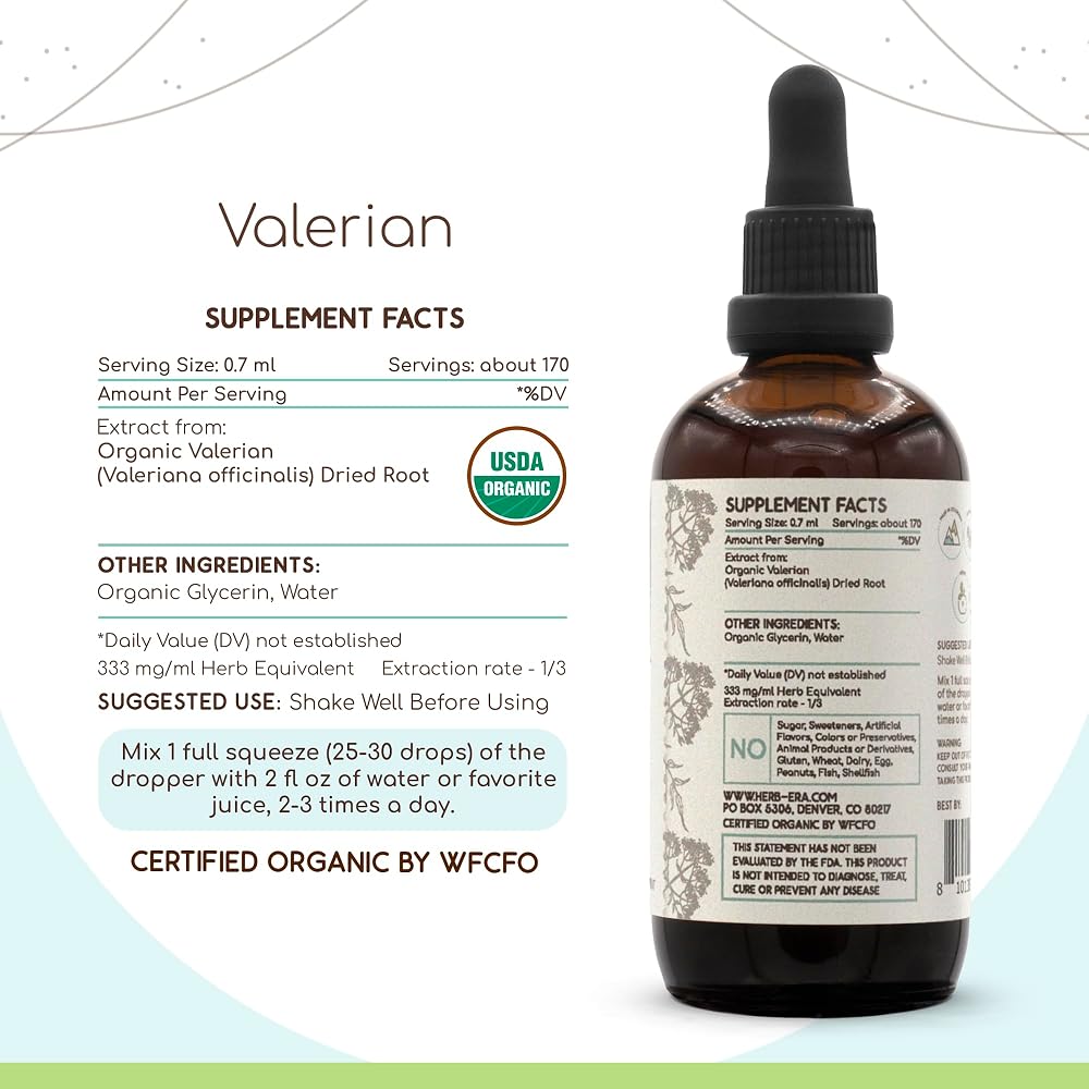 HerbEra Valerian USDA Organic Tincture