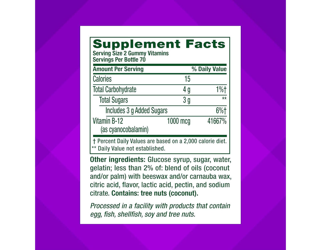 Vitafusion Vitamin B-12 1000 mcg - 3 Pack - image 8