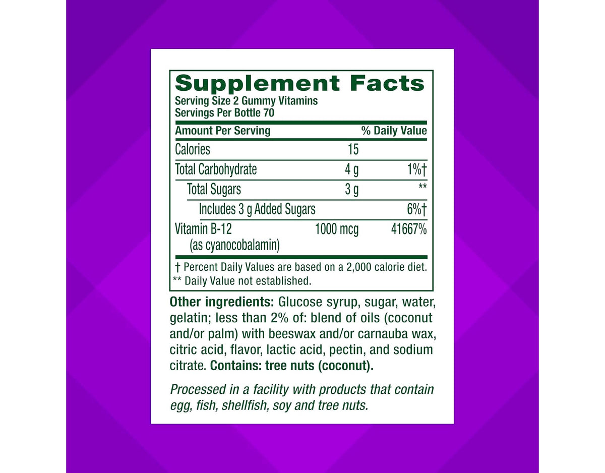 Vitafusion Vitamin B-12 1000 mcg - 3 Pack - image 8