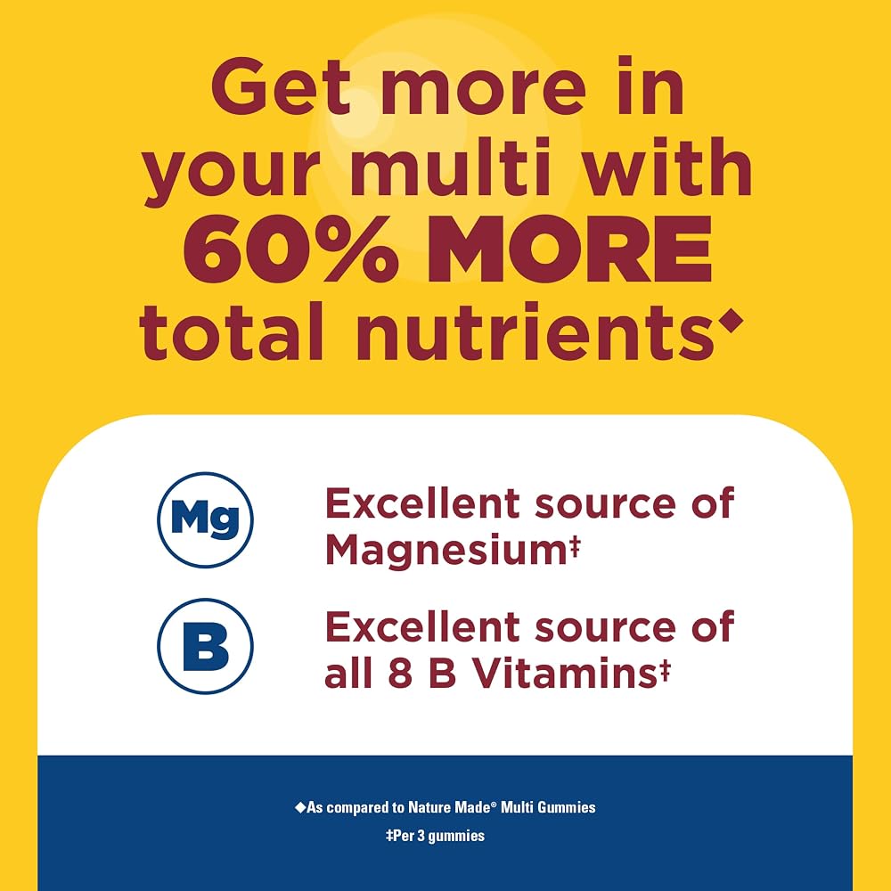 Nature Made Advanced Multivitamin Gummies 50+ for Men - 84 Count - image 3