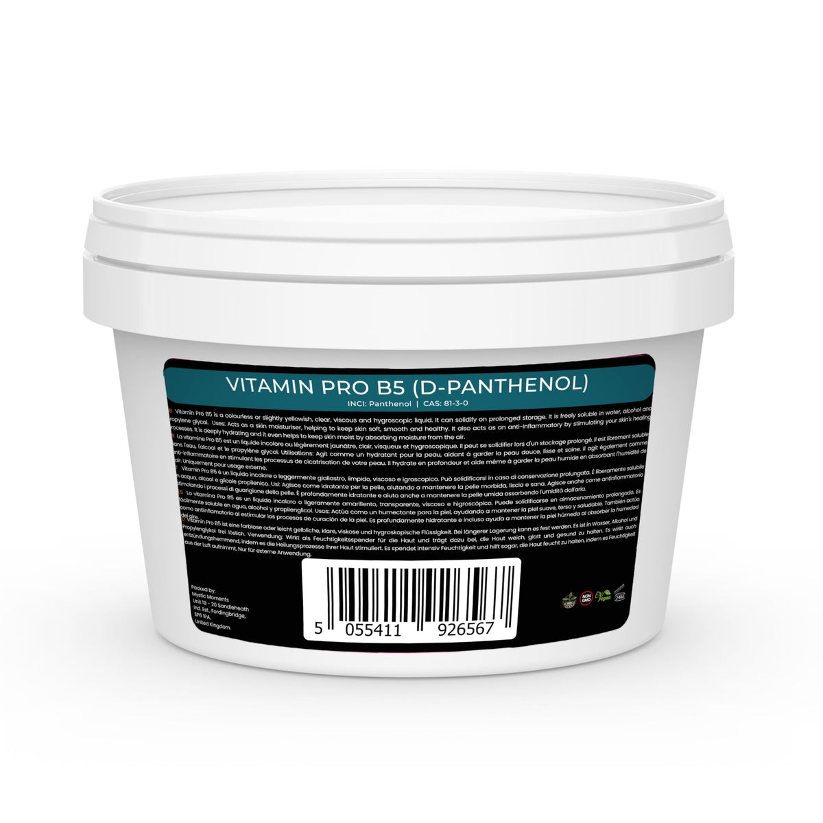 Mystic Moments Vitamin Pro B5 D-Panthenol Powder - 500g - image 2